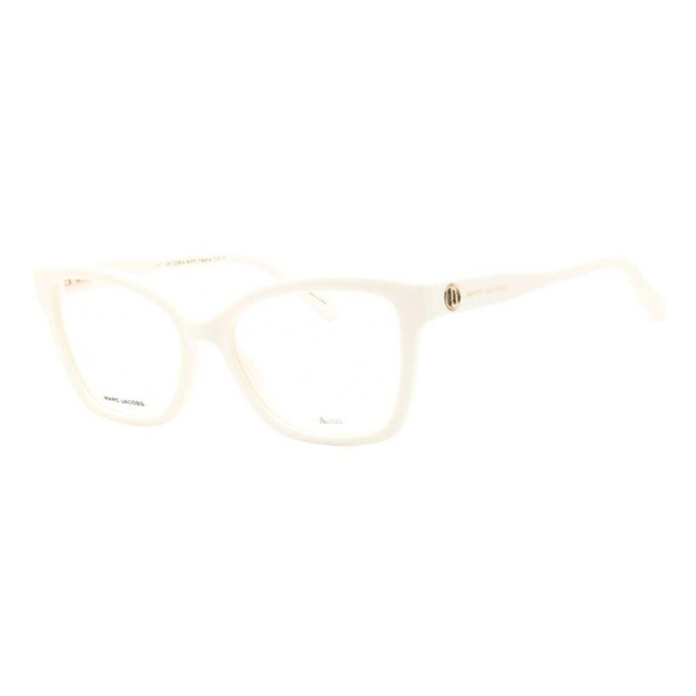 Marc Jacobs Eyeglasses Cat Eye Full Rim, Ivory Frame and Clear Demo Lenses Lens